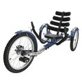 Asa Products ASA Products Tri-301BL 20 in. Mobo Shift Three Wheel Cruiser - Blue Tri-301BL